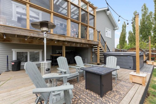 128 Hillcrest Cape, Strathmore, AB - Outdoor With Deck Patio Veranda With Exterior