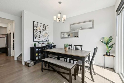 160 Precedence Hill, Cochrane, AB - Indoor Photo Showing Dining Room