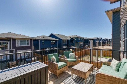 160 Precedence Hill, Cochrane, AB - Outdoor With Deck Patio Veranda With Exterior
