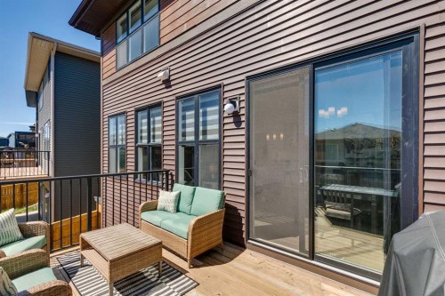 160 Precedence Hill, Cochrane, AB - Outdoor With Deck Patio Veranda With Exterior