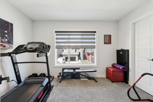 160 Precedence Hill, Cochrane, AB - Indoor Photo Showing Gym Room
