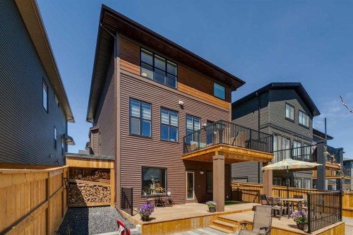 160 Precedence Hill, Cochrane, AB - Outdoor With Deck Patio Veranda With Exterior
