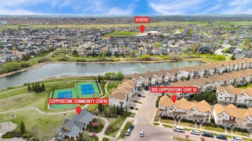 300 Copperstone Cove Se, Calgary, AB - Outdoor With Body Of Water With View