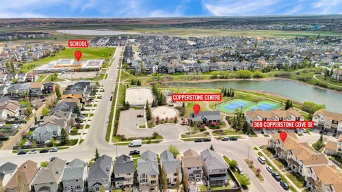 300 Copperstone Cove Se, Calgary, AB - Outdoor With Body Of Water With View