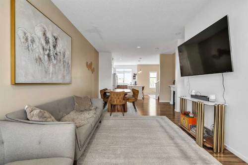 300 Copperstone Cove Se, Calgary, AB - Indoor Photo Showing Living Room