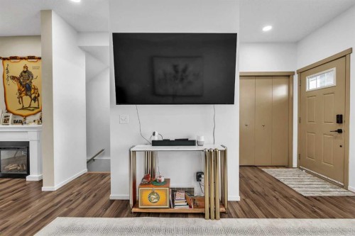300 Copperstone Cove Se, Calgary, AB - Indoor With Fireplace