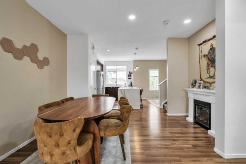 300 Copperstone Cove Se, Calgary, AB - Indoor With Fireplace