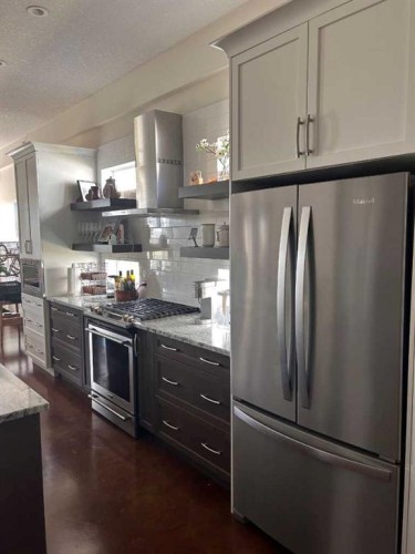 596 Muirfield Crescent, Lyalta, AB - Indoor Photo Showing Kitchen With Stainless Steel Kitchen