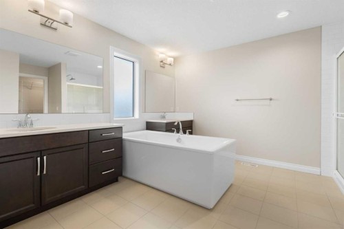 486 Silverado Boulevard Sw, Calgary, AB - Indoor Photo Showing Bathroom
