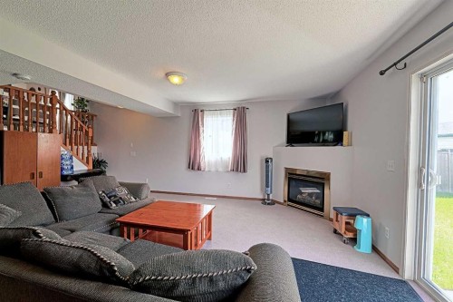 234 Martinvalley Mews Ne, Calgary, AB - Indoor Photo Showing Living Room With Fireplace