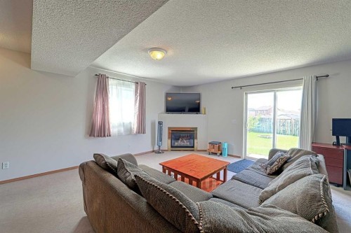 234 Martinvalley Mews Ne, Calgary, AB - Indoor Photo Showing Living Room With Fireplace