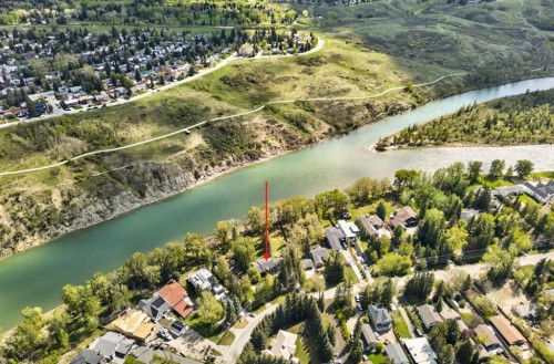 7136 Bow Crescent Nw, Calgary, AB - Outdoor With Body Of Water With View