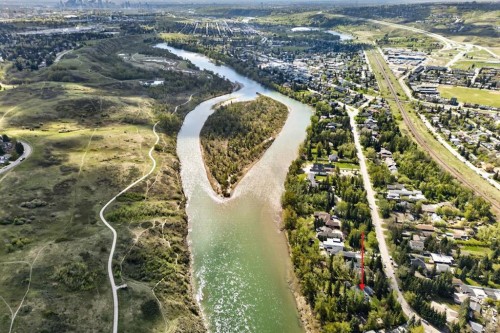 7136 Bow Crescent Nw, Calgary, AB - Outdoor With Body Of Water With View