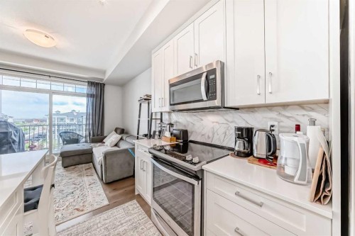 415-300 Auburn Meadows Common Se, Calgary, AB - Indoor Photo Showing Kitchen