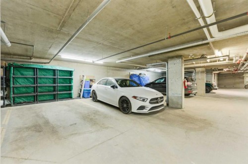 2302-625 Glenbow Drive, Cochrane, AB - Indoor Photo Showing Garage
