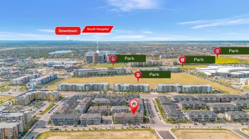 154 Seton Passage Se, Calgary, AB - Outdoor With View
