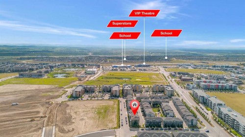 154 Seton Passage Se, Calgary, AB - Outdoor With View