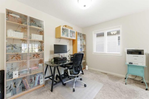 74 Evercreek Bluffs Road Sw, Calgary, AB - Indoor Photo Showing Office