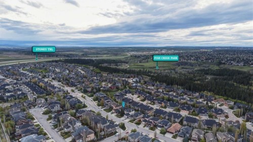 74 Evercreek Bluffs Road Sw, Calgary, AB - Outdoor With View