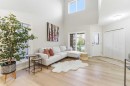 74 Evercreek Bluffs Road Sw, Calgary, AB  - Indoor Photo Showing Living Room 