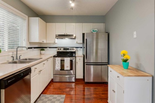 126 Harvest Gold Place Ne, Calgary, AB - Indoor Photo Showing Kitchen With Stainless Steel Kitchen With Double Sink