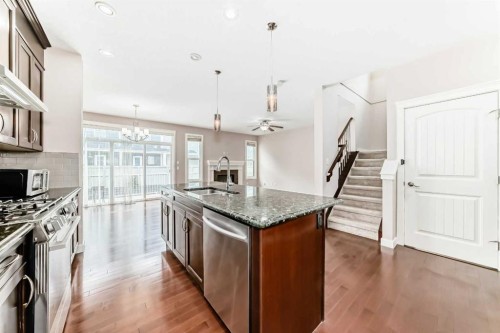 101 Redstone Drive Ne, Calgary, AB - Indoor Photo Showing Kitchen With Stainless Steel Kitchen With Upgraded Kitchen