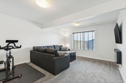 231 Kingsbridge Road Se, Airdrie, AB - Indoor Photo Showing Gym Room