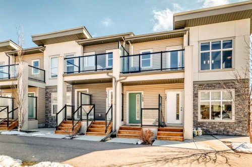 123 Spring Creek Common Sw, Calgary, AB - Outdoor With Balcony With Facade