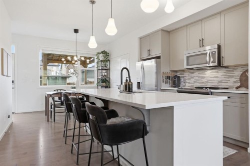 648 Walden Drive Se, Calgary, AB - Indoor Photo Showing Kitchen With Upgraded Kitchen