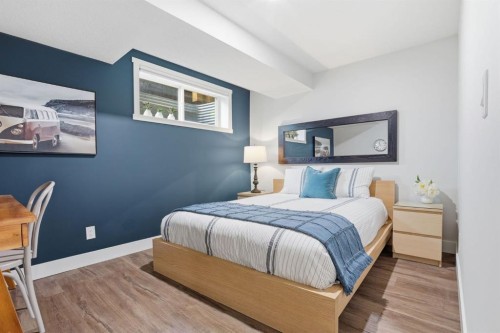 648 Walden Drive Se, Calgary, AB - Indoor Photo Showing Bedroom