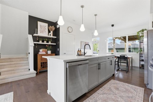 648 Walden Drive Se, Calgary, AB - Indoor Photo Showing Kitchen With Upgraded Kitchen