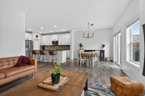 1091 Brightoncrest Green Se, Calgary, AB - Indoor Photo Showing Living Room