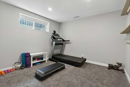 1091 Brightoncrest Green Se, Calgary, AB - Indoor Photo Showing Gym Room