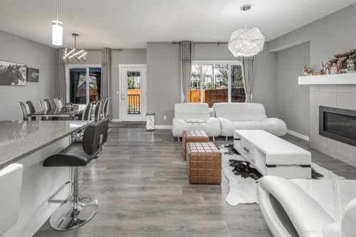 85 Legacy Glen View Se, Calgary, AB - Indoor Photo Showing Living Room With Fireplace