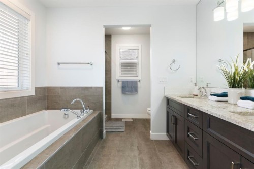 99 Ridge View Close, Cochrane, AB - Indoor Photo Showing Bathroom