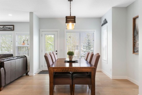 99 Ridge View Close, Cochrane, AB - Indoor Photo Showing Dining Room