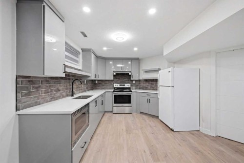 88 Saddletree Close Ne, Calgary, AB - Indoor Photo Showing Kitchen With Double Sink