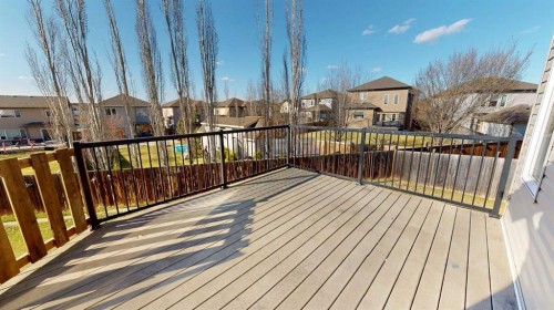 32 Carriere Crescent, Beaumont, AB - Outdoor With Deck Patio Veranda With Exterior