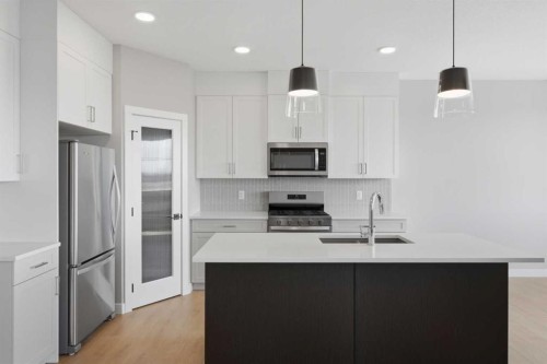 139 Belvedere Crescent Se, Calgary, AB - Indoor Photo Showing Kitchen With Upgraded Kitchen