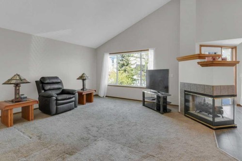 24 Citadel Close Nw, Calgary, AB - Indoor With Fireplace