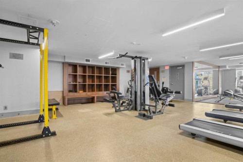 501-138 Waterfront Court Sw, Calgary, AB - Indoor Photo Showing Gym Room