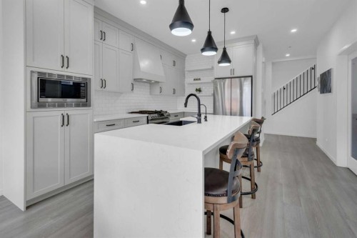 41 Copperhead Road Se, Calgary, AB - Indoor Photo Showing Kitchen With Upgraded Kitchen