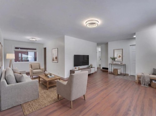 4824 Claret Street Nw, Calgary, AB - Indoor Photo Showing Living Room
