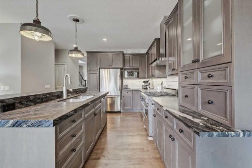 3629 1A Street Sw, Calgary, AB - Indoor Photo Showing Kitchen With Upgraded Kitchen