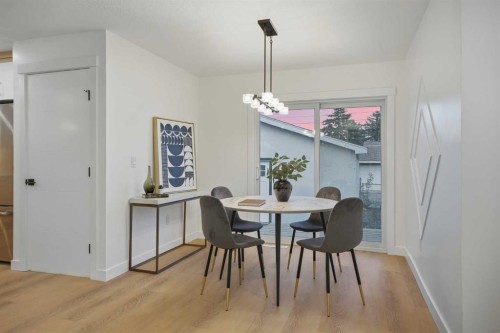 9532 Allison Drive Se, Calgary, AB - Indoor Photo Showing Dining Room