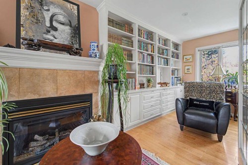 2020 Sirocco Drive Sw, Calgary, AB - Indoor With Fireplace