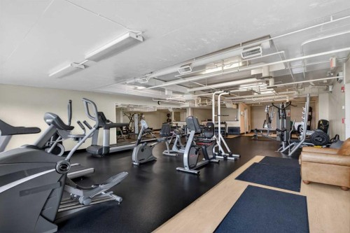 6-108 Rockyledge View Nw, Calgary, AB - Indoor Photo Showing Gym Room