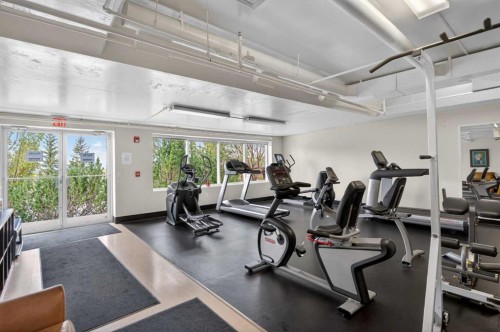 6-108 Rockyledge View Nw, Calgary, AB - Indoor Photo Showing Gym Room