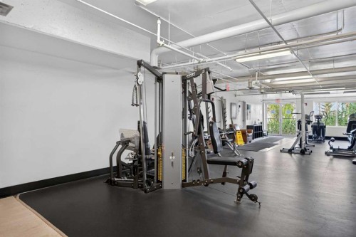 6-108 Rockyledge View Nw, Calgary, AB - Indoor Photo Showing Gym Room