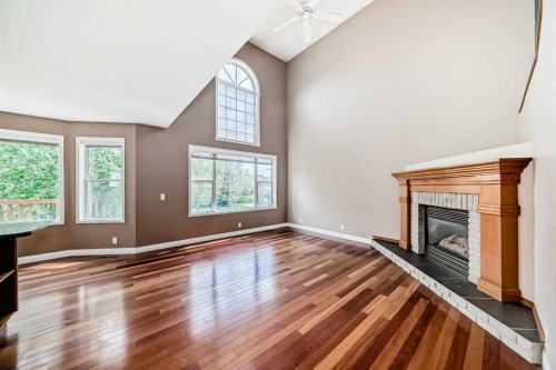 177 Douglas Glen Heath Se, Calgary, AB - Indoor With Fireplace